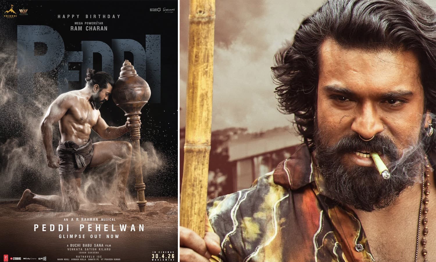 Ram Charan as Peddi Pehelwan in Special Glimpse Draws Attention