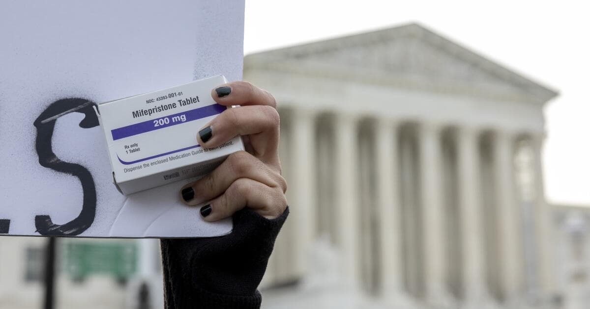 Supreme Court, over two dissents, upholds abortion pills sent by mail, for now